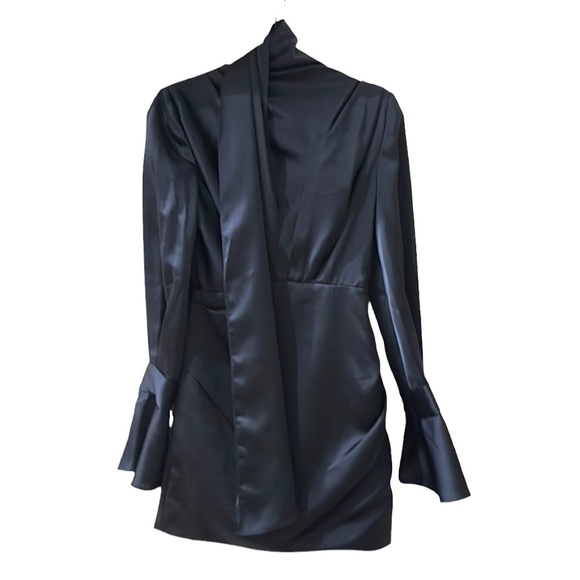 NWOT Acler Navy Draped Mini Dress sz 2 - Picture 4 of 8